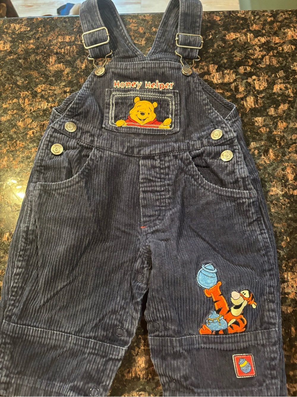 Pooh 6-9 M overalls